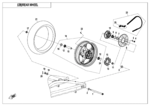 F11-A REAR WHEEL(MATTE BLACK-RIM)