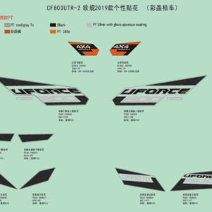 Nálepky (CRYSTAL ORANGE)