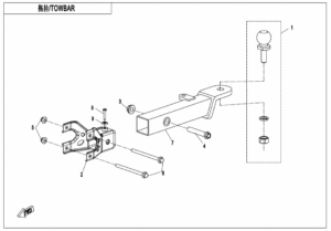 F40-B TOWBAR(BOLT CONNECTION)