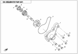 E08 WATER PUMP ASSY