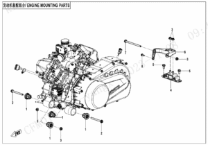 F00-1 ENGINE MOUNTING PARTS
