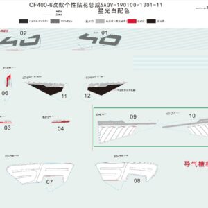 F19-2-A DECAL KITS (NEBULA WHITE)