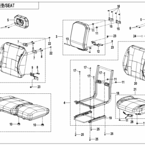 F13-B SEAT(WITH HEATING FUNCTION FOR ABS)