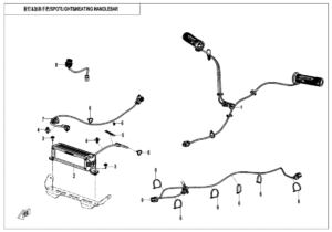 F80-3 SPOTLIGHT&HEATING HANDLEBAR(OVERLAND)
