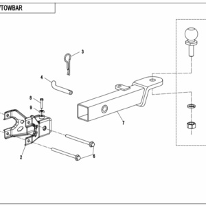 F40-A TOWBAR(PIN SHAFT CONNECTION)