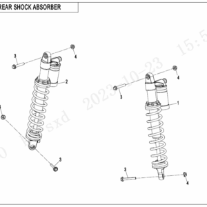 F06-2-A REAR SHOCK ABSORBER(GAS,YuAn)