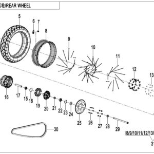 F11 REAR WHEEL