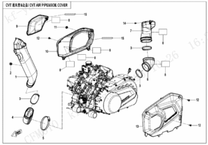 F00-2 CVT AIR PIPE@^SIDE COVER