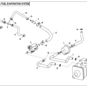 Systém absorpce benzínových výparů
