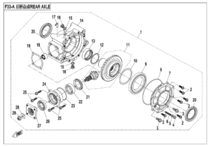 F33-A REAR AXLE(2017)