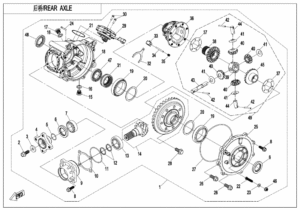 F33-A REAR AXLE(ON CAMMAND)