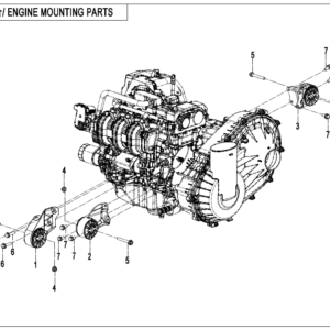 F00-1 ENGINE MOUNTING PARTS