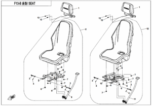 F13-B SEAT(FOR 5-POINT SEAT BELT)