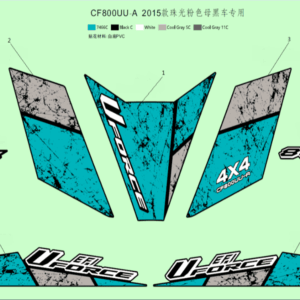 Nálepky (U8 INJECTED BLACK)