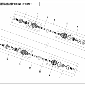 F27-A FRONT CV SHAFT
