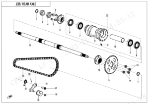 F33-A-V2 REAR AXLE(CAM REGULATING)