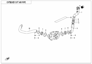 F00-V2 CVT AIR PIPE
