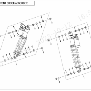 F05-2-B FRONT SHOCK ABSORBER(GAS,YiTong)