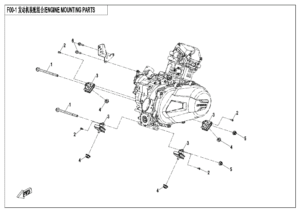 F00-1-B ENGINE MOUNTING PARTS(2018)