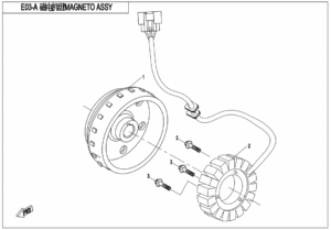 E03-A MAGNETO ASSY(WITHOUT EPS)