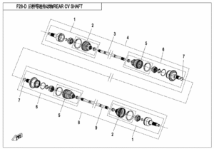 F28-D REAR CV SHAFT(2018 VERSION,ODM)