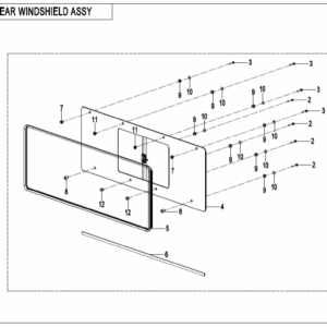 F80-2 REAR WINDSHIELD ASSY