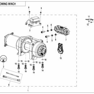 F15-2-B TOWING WINCH(WITHOUT WINCH CONTROL SWITCH)