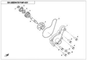 E08 WATER PUMP ASSY