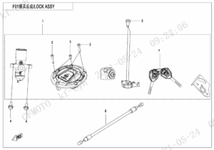 F01-A LOCK KIT(MECHANICAL LOCK)