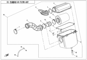 E11 AIR FILTER ASSY(NEW)