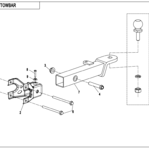 F40 TOWBAR(BOLT CONNECTION)