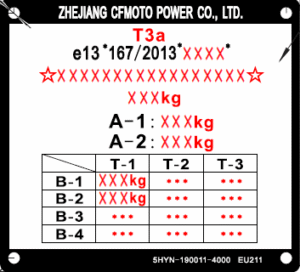F19-4 VEHICLE PLATE
