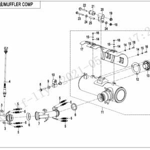 F02-B MUFFLER(EU 167)