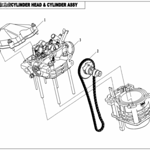 E02 CYLINDER HEAD @^ CYLINDER ASSY.