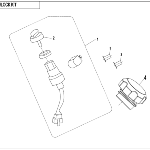 F01-B LOCK KIT(FUEL TANK CAP WITHOUT KEYHOLE)