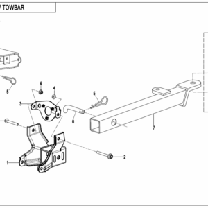F40-B TOWBAR(PIN SHAFT CONNECTION )