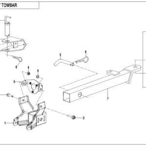 F40-A TOWBAR(PIN SHAFT CONNECTION)