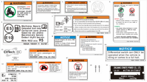 F19-2-B WARNING DECAL(FOR EU168 ONLY)
