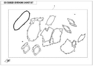 E29 ENGINE GASKET SET