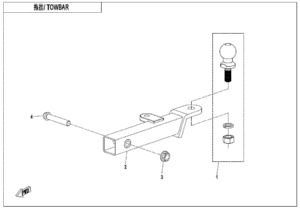 F40 TOWBAR(BOLT CONNECTION )