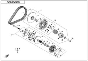CVT ASSY(NON SPEED LIMITED&DIE THRUST COLLAR)