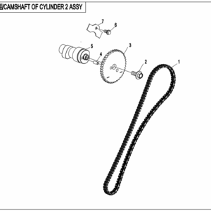 CAMSHAFT OF CYLINDER 2 ASSY