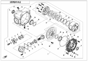 F33-A-V3 REAR AXLE(AUTOMATIC DIFFERENTIAL LOCK)
