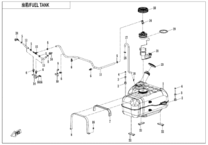 F12-B FUEL TANK(FOR NON FUEL EVAPORATION SYSTEM)