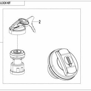 F01-A-V2 LOCK KIT(FUEL TANK CAP WITH KEYHOLE)