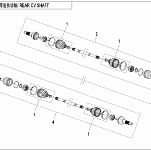 F28-B REAR CV SHAFT(ABS)