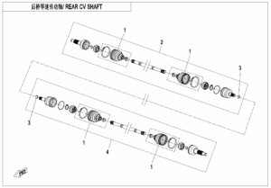 F28-A REAR CV SHAFT