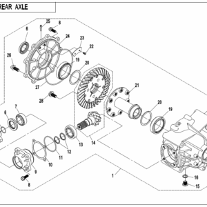F33-C-V3 REAR AXLE(NO DIFFERENTIAL)
