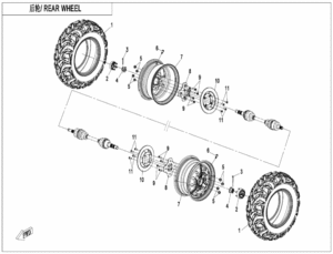 F11-B REAR WHEEL(STEEL)