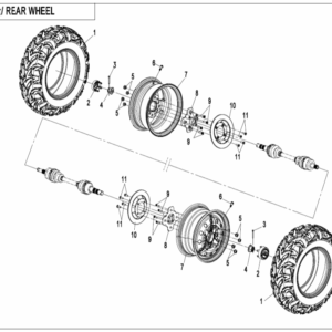 F11-B REAR WHEEL(STEEL)
